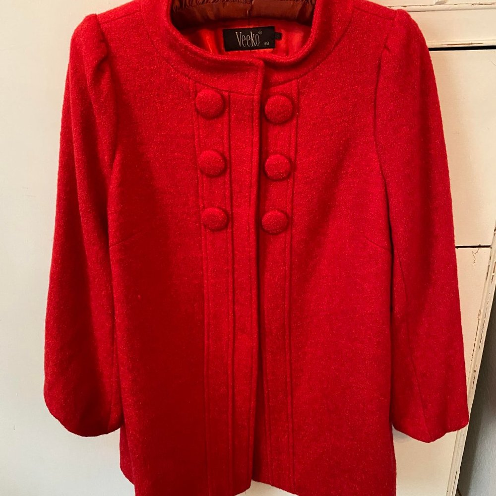 Veeko Red Coat - Picture 4 of 4